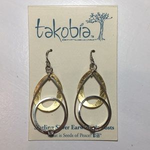 Silver and Gold Takobia Earrings